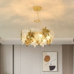 Esdoornblad Hanglamp Europese Woondecoratie Glazen Kroonluchter