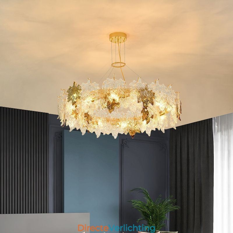 Esdoornblad Hanglamp Europese Woondecoratie Glazen Kroonluchter