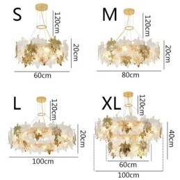 Esdoornblad Hanglamp Europese Woondecoratie Glazen Kroonluchter