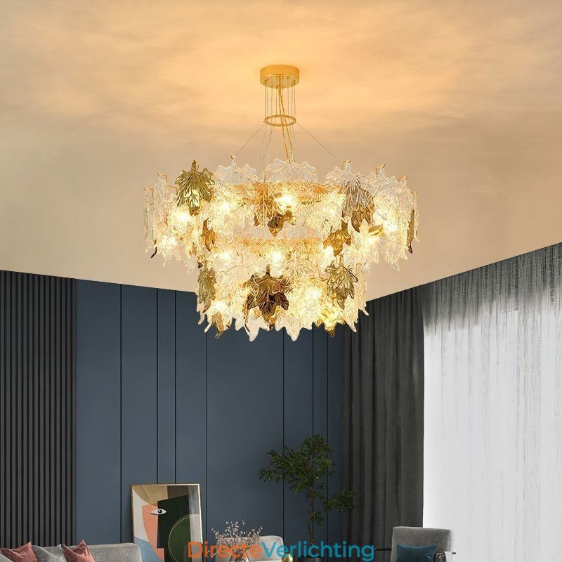 Esdoornblad Hanglamp Europese Woondecoratie Glazen Kroonluchter