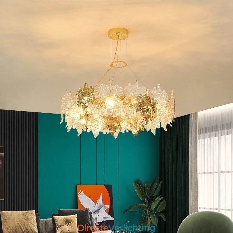 Esdoornblad Hanglamp Europese Woondecoratie Glazen Kroonluchter