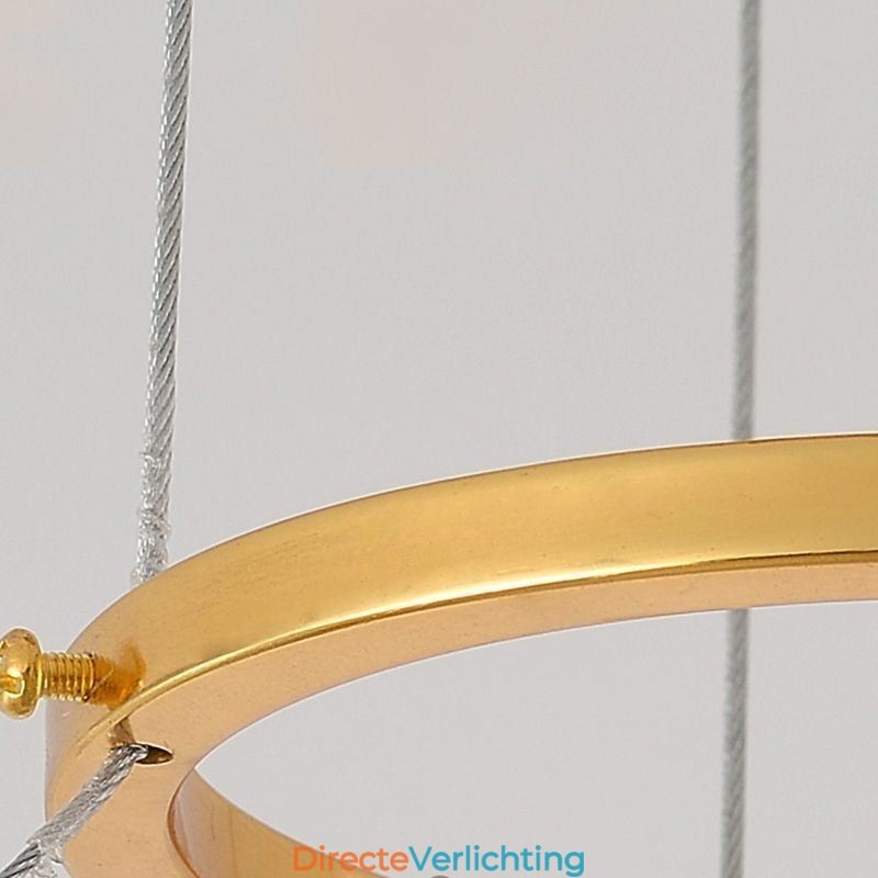 Europese glazen hanglamp in waaiervorm, kunstkroonluchter