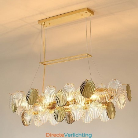 Luxe glazen kroonluchter mode lamp schelpvorm glazen hanglamp Luxe glazen kroonluchter mode lamp schelpvorm glazen hanglamp
