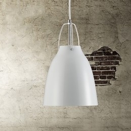 Moderne en gecontracteerde hanglamp met 1 licht van metaal