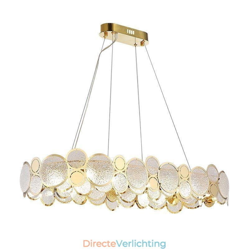 Europese glazen kroonluchter creatieve luxe hanglamp