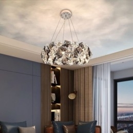 Licht Luxe Glazen Kroonluchter Moderne Minimalistische Hanglamp Woonkamer
