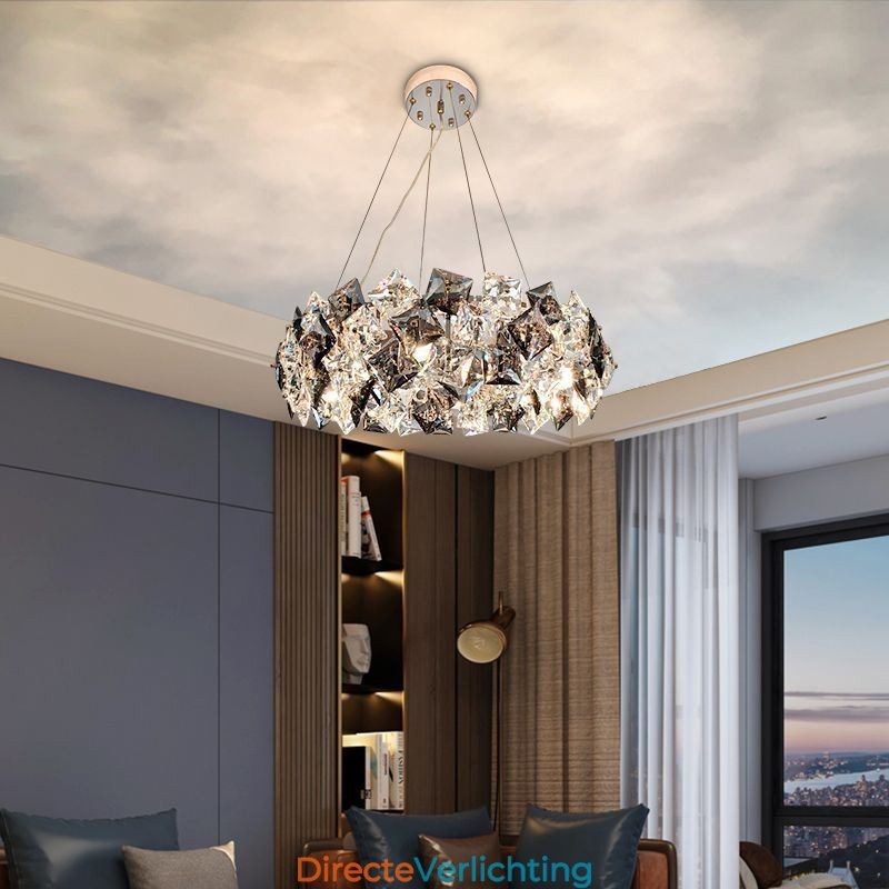 Licht Luxe Glazen Kroonluchter Moderne Minimalistische Hanglamp Woonkamer