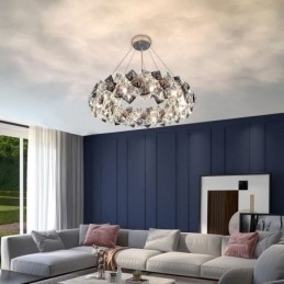 Licht Luxe Glazen Kroonluchter Moderne Minimalistische Hanglamp Woonkamer