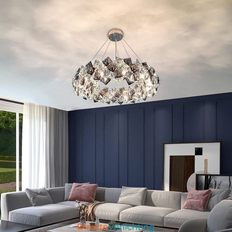 Licht Luxe Glazen Kroonluchter Moderne Minimalistische Hanglamp Woonkamer