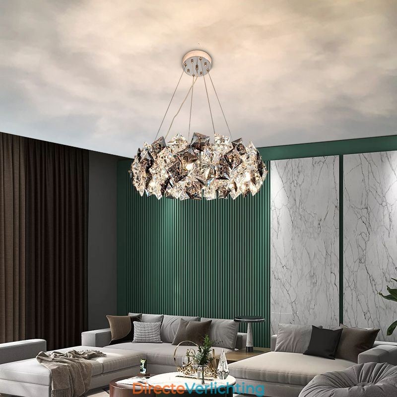 Licht Luxe Glazen Kroonluchter Moderne Minimalistische Hanglamp Woonkamer