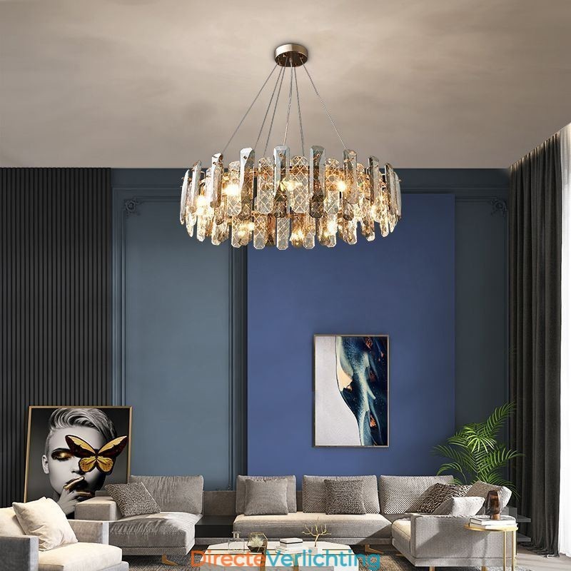 Europese glazen hanglamp luxe hanglamp