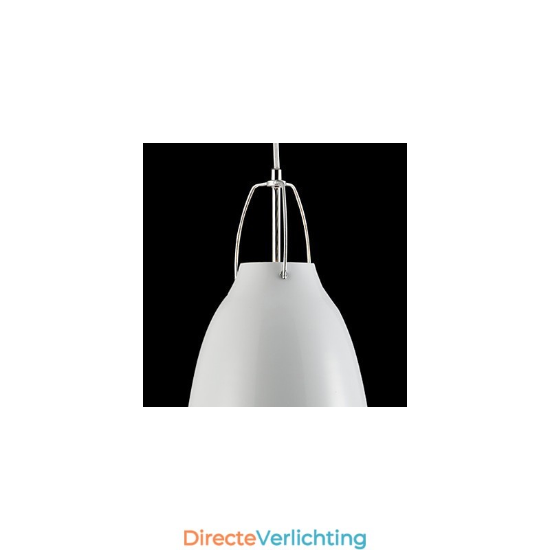 Moderne en gecontracteerde hanglamp met 1 licht van metaal