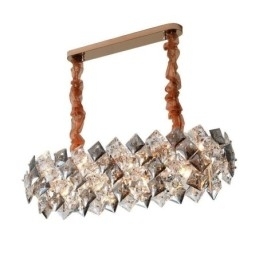 Europese glazen kroonluchter creatieve licht luxe hanglamp