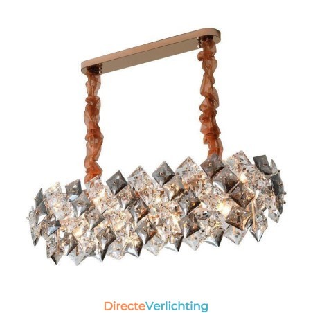 Europese glazen kroonluchter creatieve licht luxe hanglamp Europese glazen kroonluchter creatieve licht luxe hanglamp