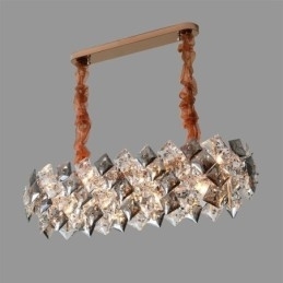 Europese glazen kroonluchter creatieve licht luxe hanglamp