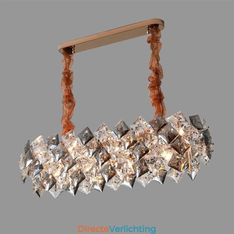 Europese glazen kroonluchter creatieve licht luxe hanglamp