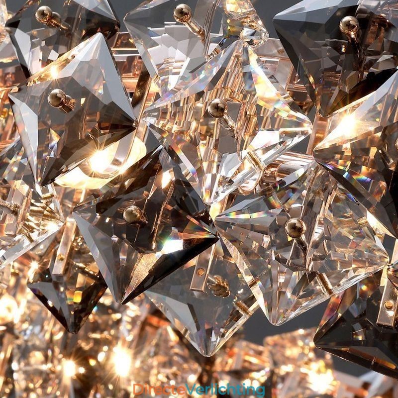 Europese glazen kroonluchter creatieve licht luxe hanglamp