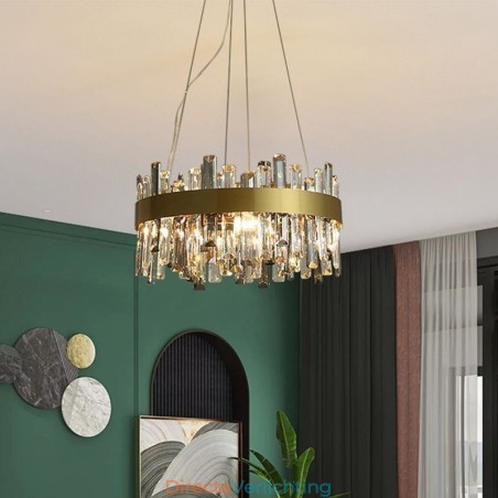 Luxe glazen kroonluchter Europese stijl hanglamp woonkamer Luxe glazen kroonluchter Europese stijl hanglamp woonkamer