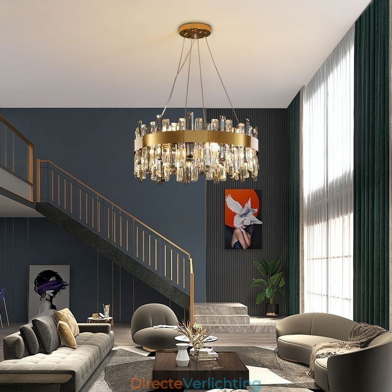 Luxe glazen kroonluchter Europese stijl hanglamp woonkamer