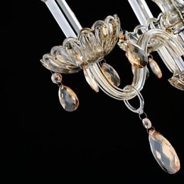 3 Licht De stijl van paleis Glazen kroonluchter met kaarslamp
