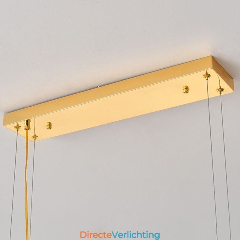 Europese glazen hanglamp in waaiervorm, kunstkroonluchter