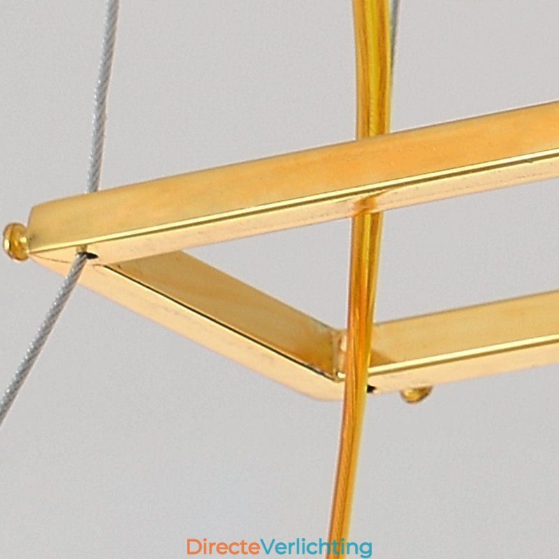 Europese glazen hanglamp in waaiervorm, kunstkroonluchter