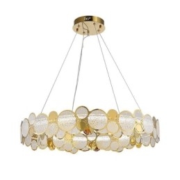 Europese glazen kroonluchter creatieve licht luxe hanglamp