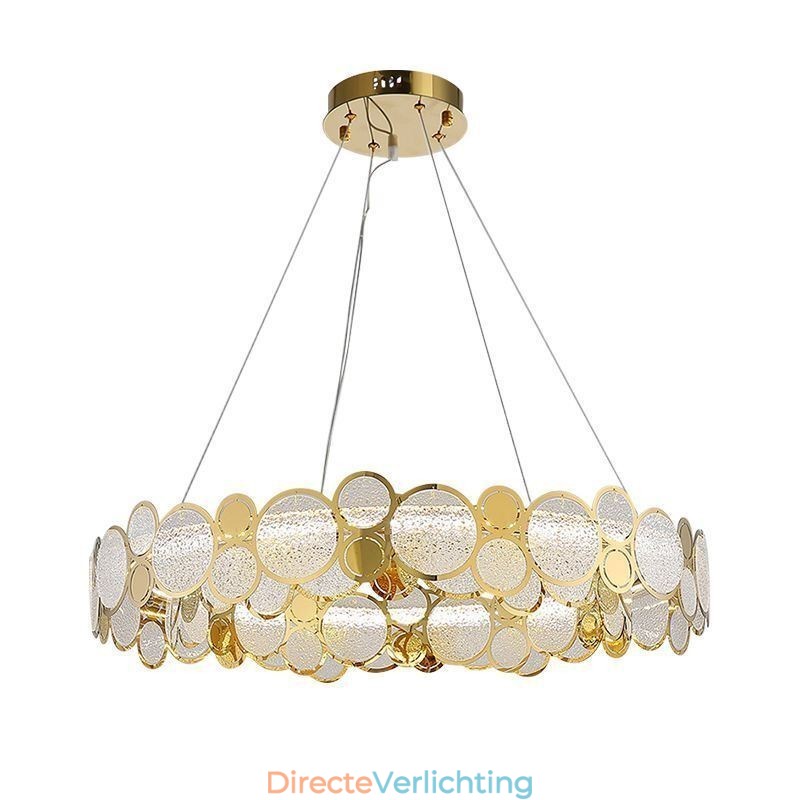 Europese glazen kroonluchter creatieve licht luxe hanglamp