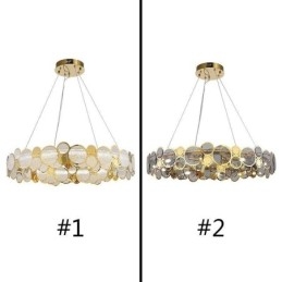 Europese glazen kroonluchter creatieve licht luxe hanglamp