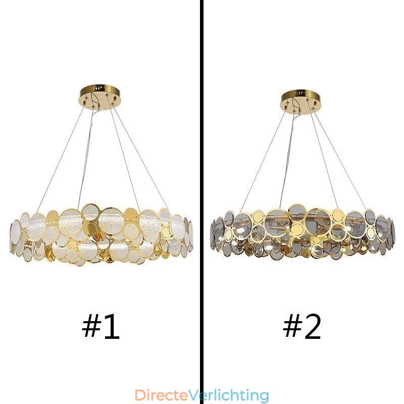 Europese glazen kroonluchter creatieve licht luxe hanglamp