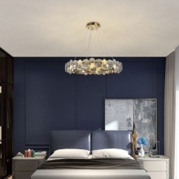 Europese glazen kroonluchter creatieve licht luxe hanglamp
