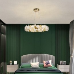 Europese glazen kroonluchter creatieve licht luxe hanglamp