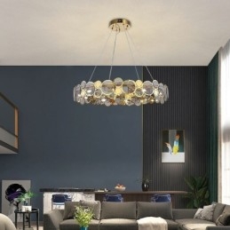 Europese glazen kroonluchter creatieve licht luxe hanglamp