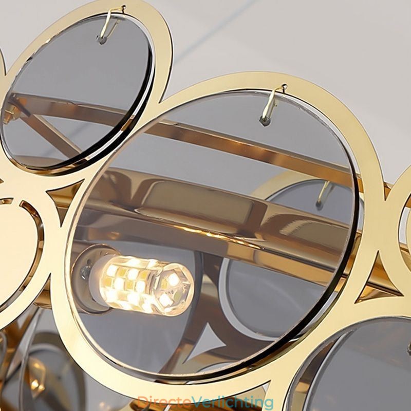 Europese glazen kroonluchter creatieve licht luxe hanglamp