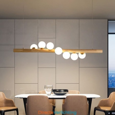Magic Bean Hanglamp Houten Strip Hanglamp Magic Bean Hanglamp Houten Strip Hanglamp