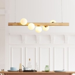 Magic Bean Hanglamp Houten Strip Hanglamp