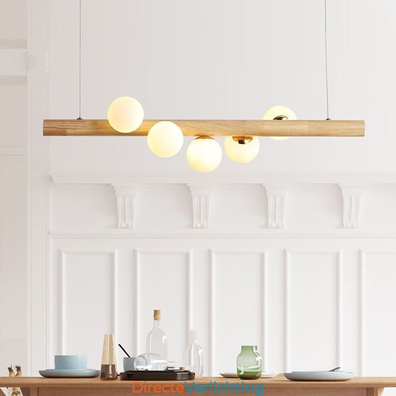 Magic Bean Hanglamp Houten Strip Hanglamp