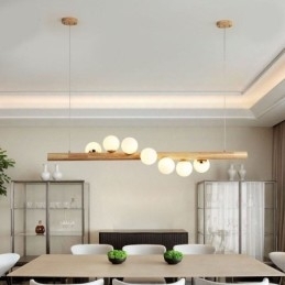Magic Bean Hanglamp Houten Strip Hanglamp