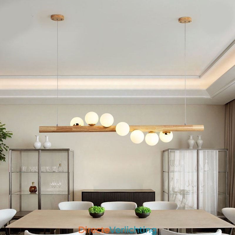 Magic Bean Hanglamp Houten Strip Hanglamp