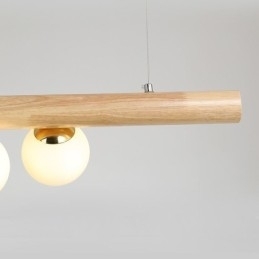 Magic Bean Hanglamp Houten Strip Hanglamp