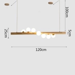 Magic Bean Hanglamp Houten Strip Hanglamp