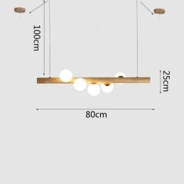 Magic Bean Hanglamp Houten Strip Hanglamp