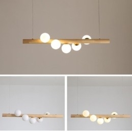 Magic Bean Hanglamp Houten Strip Hanglamp