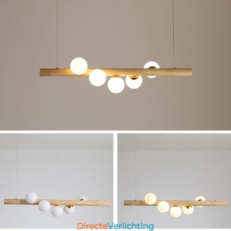 Magic Bean Hanglamp Houten Strip Hanglamp