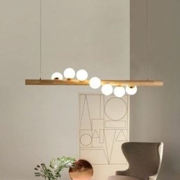 Magic Bean Hanglamp Houten Strip Hanglamp