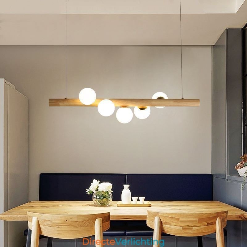 Magic Bean Hanglamp Houten Strip Hanglamp