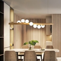 Magic Bean Hanglamp Houten Strip Hanglamp