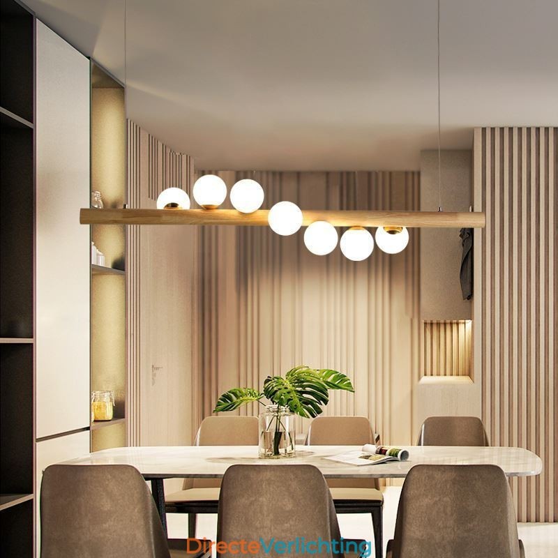 Magic Bean Hanglamp Houten Strip Hanglamp