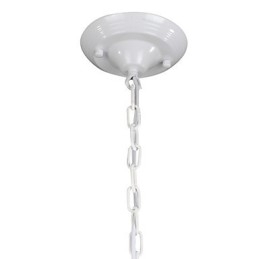 Kroonluchter Mini Stijl Landelijke Garage wit + blauwe Glazen lampen
