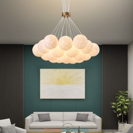 Maanbel kroonluchter moderne 3D-print ballen hanglamp Maanbel kroonluchter moderne 3D-print ballen hanglamp